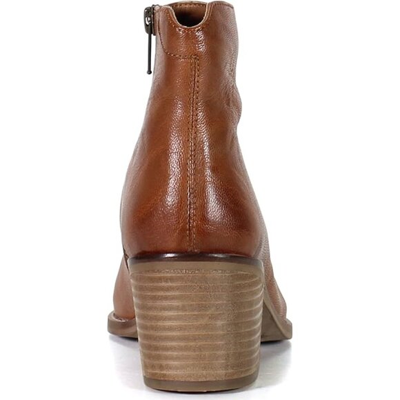 NEW DIBA TRUE Leather Hel Lina Heel Booties Cuoio for women 462mn - Picture 4 of 12